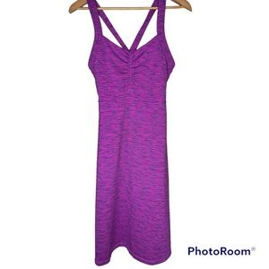 TITLE NINE Criss Cross Back Athletic Dress Fuchsia Pink Size Small